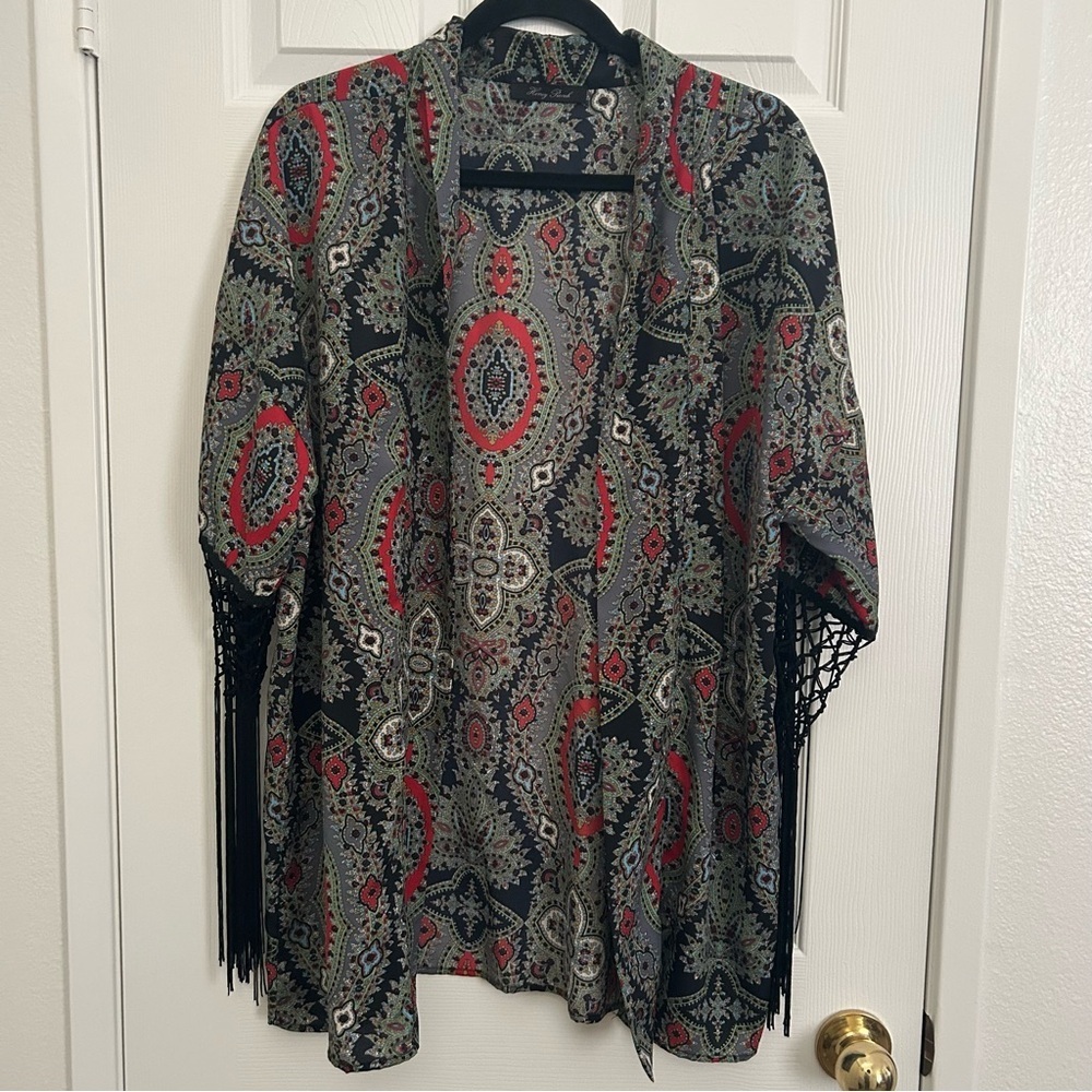 Honey Punch Multicolor Paisley Kimono/Coverup
